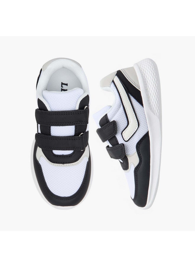 LBL by Shoexpress Boys Colourblock Sneakers with Hook and Loop Closure  - Image 1