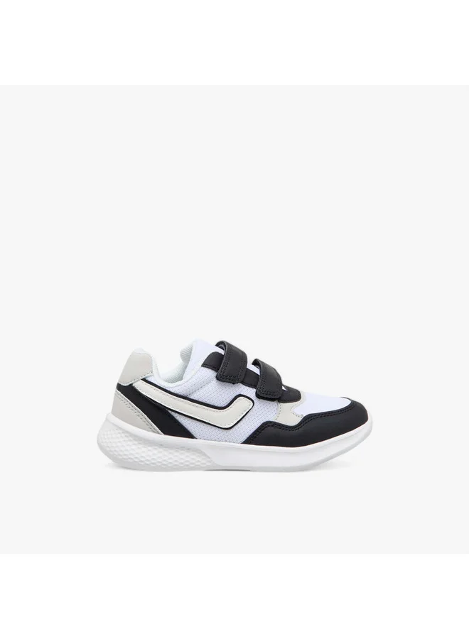 LBL by Shoexpress Boys Colourblock Sneakers with Hook and Loop Closure