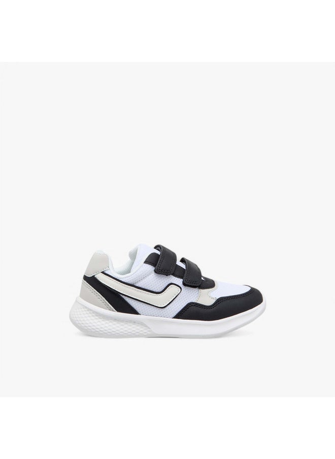 LBL by Shoexpress Boys Colourblock Sneakers with Hook and Loop Closure  - Image 3