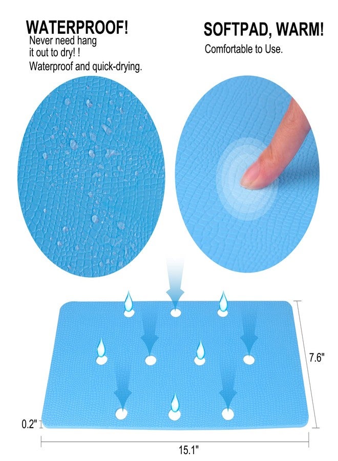 Bathtub Transfer Bench Cushion, Stickable, Slip-Resistant and Waterproof Seat Foam Soft Cushion for Shower Bench, Shower Chair, Bath Chair Pad with Adhesive Backing, Wide Shower Seat Mat - Image 2