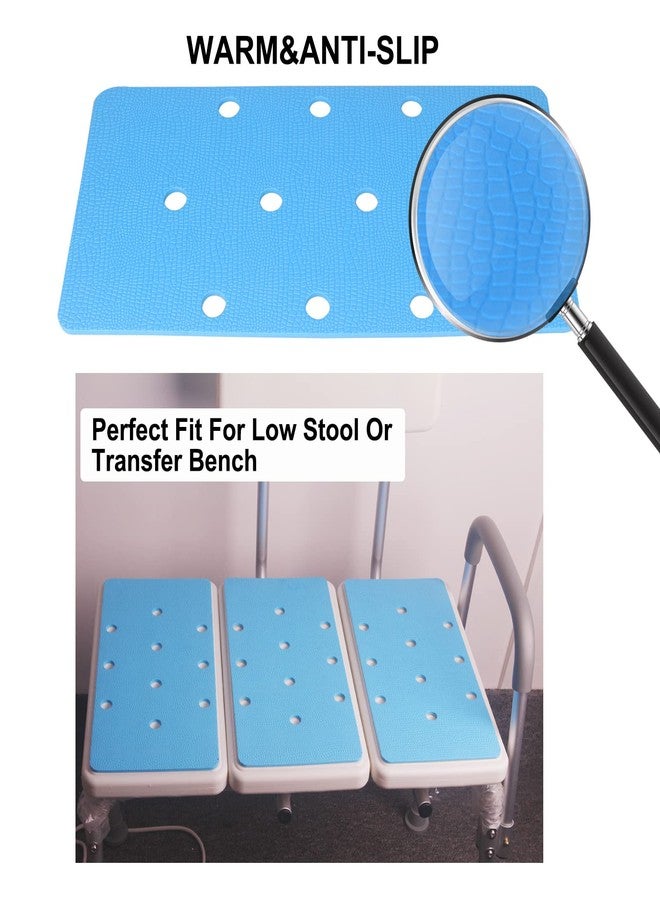 Bathtub Transfer Bench Cushion, Stickable, Slip-Resistant and Waterproof Seat Foam Soft Cushion for Shower Bench, Shower Chair, Bath Chair Pad with Adhesive Backing, Wide Shower Seat Mat - Image 3