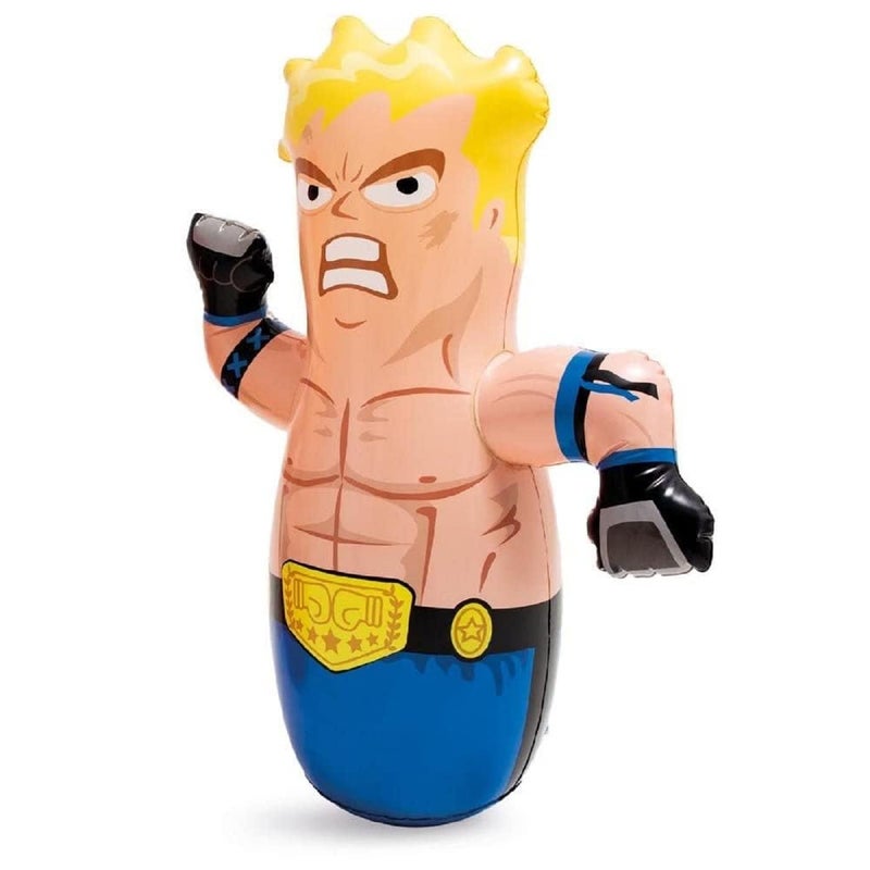 NELSTRAB :- Bob Punching Bag for Kids - 3D Inflatable PVC Children Kids Boys Girls Hit Me Punching Bob Bag Toy for Outdoor & Indoor Playing(Multi Color)(1 PIS) - Image 3