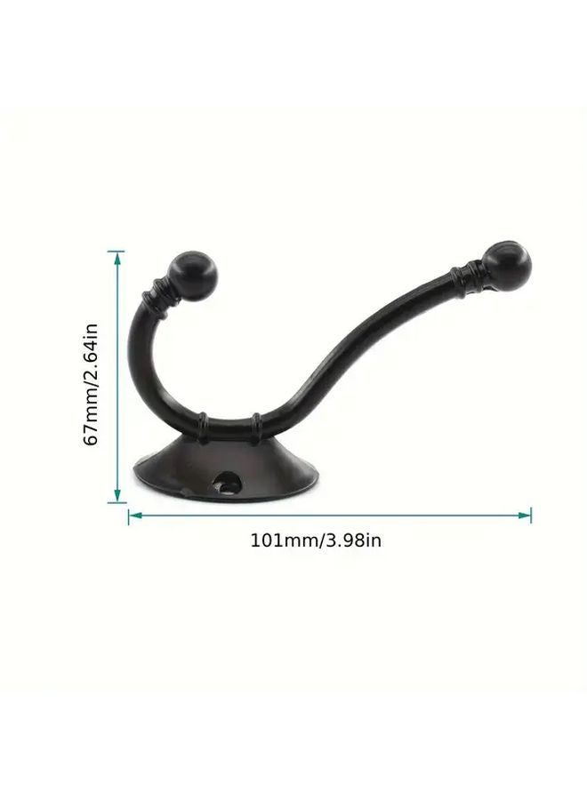 5 قطع خطافات حائط معدنية مقاومة للماء وسهلة التركيب للمعاطف المناشف المفاتيح المرآب المطبخ الحمام - Image 4