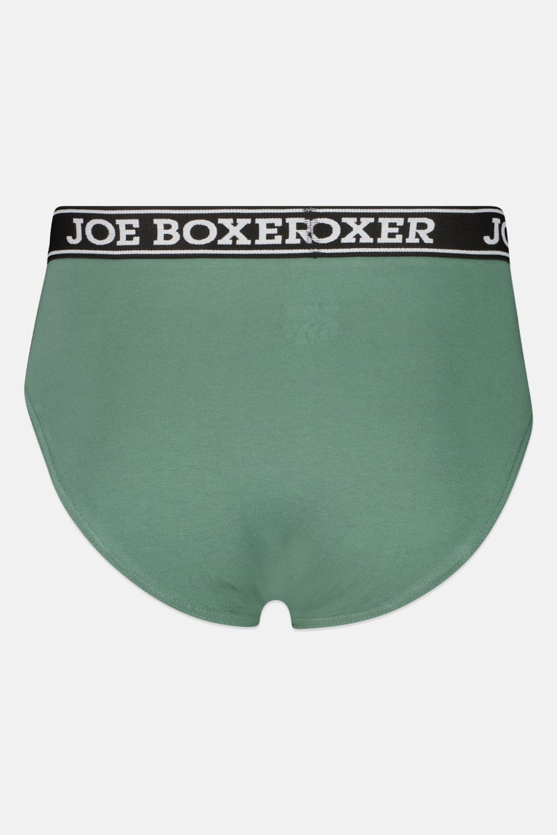 Joe Boxer Men 3 Piece Brand Logo Underwear Briefs, Multicolor - Image 3