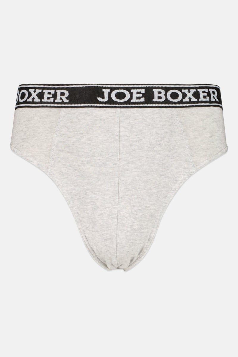 Joe Boxer Men 3 Piece Brand Logo Underwear Briefs, Multicolor - Image 5