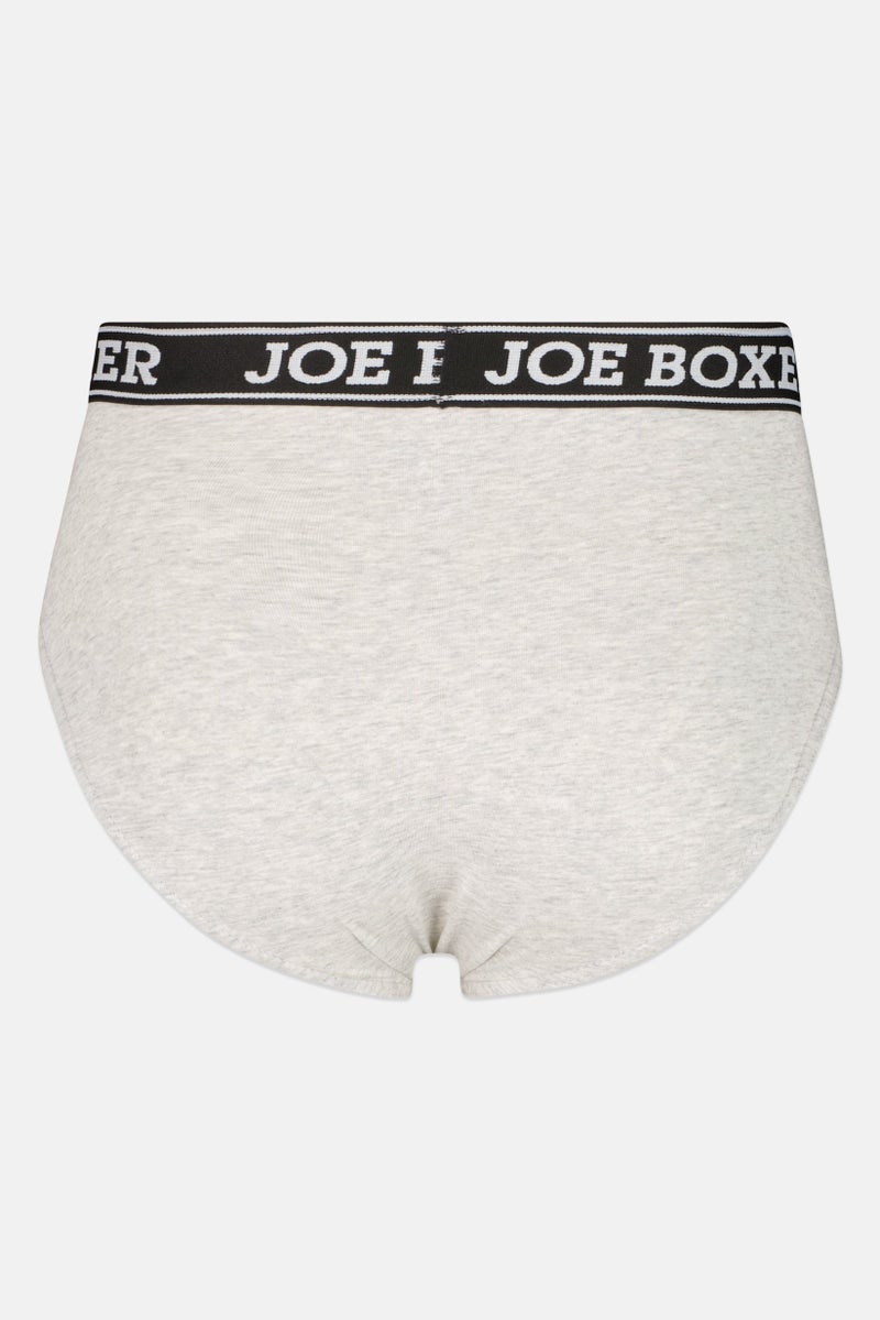 Joe Boxer Men 3 Piece Brand Logo Underwear Briefs, Multicolor - Image 2