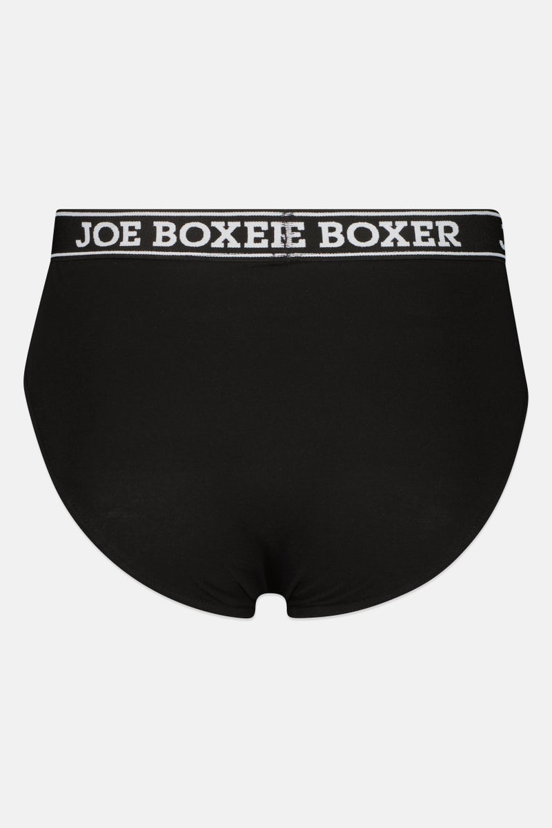 Joe Boxer Men 3 Piece Brand Logo Underwear Briefs, Multicolor - Image 4