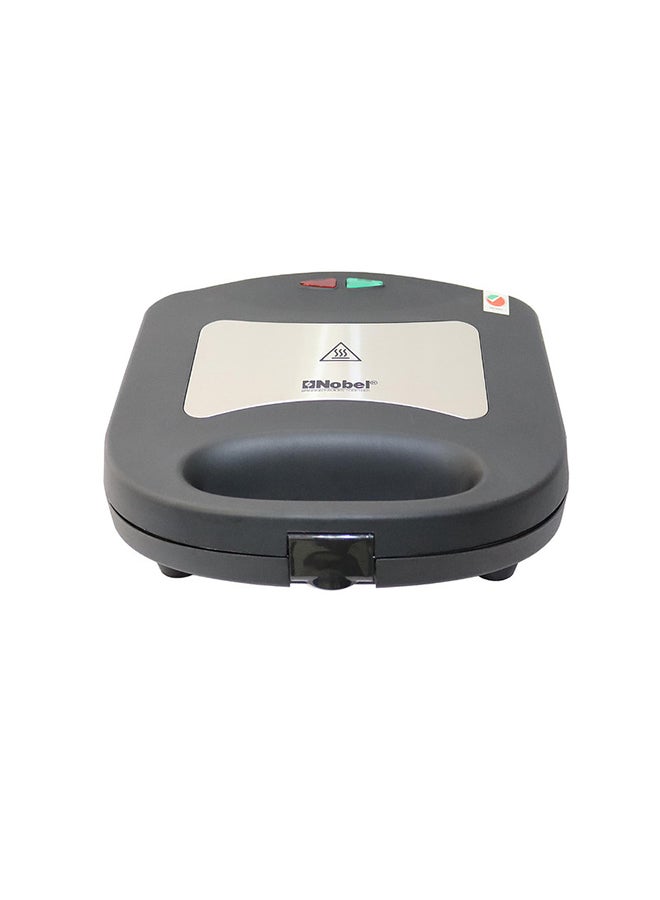 نوبل شواية لصنع  الساندويتش + طبق للوافل طراز NSM30G 700 W NSM30G أسود/فضي - Image 1