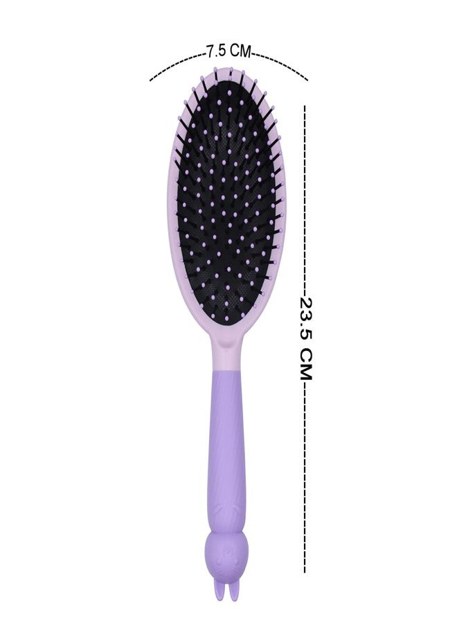 GLAN Beautiful Ultra Soft Hair Comb for Tangle Free Hairs for Adults and Kids Flexible Material Multicolor (Pack of 1) - Image 1