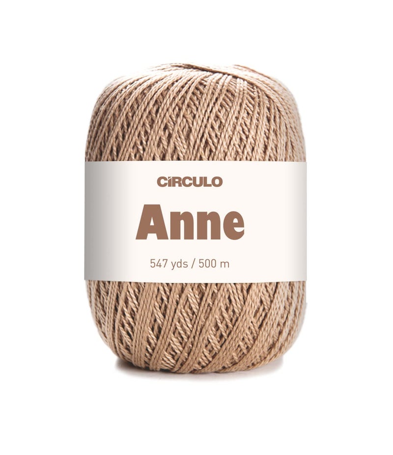 خيط سيركولو آن للتCrocheting وKnitting 100 قطن برازيلي عذري مرخص ناعم وزن خفيف 547 ياردة 519 أونصة لون 7625 كستناء