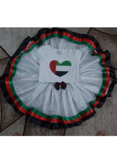Daddy's Angel UAE National Day Flag Day Dress T-shirt For Girls  - Image 5