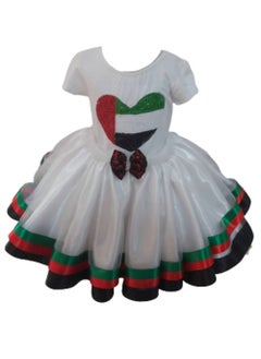 Daddy's Angel UAE National Day Flag Day Dress T-shirt For Girls  - Image 1