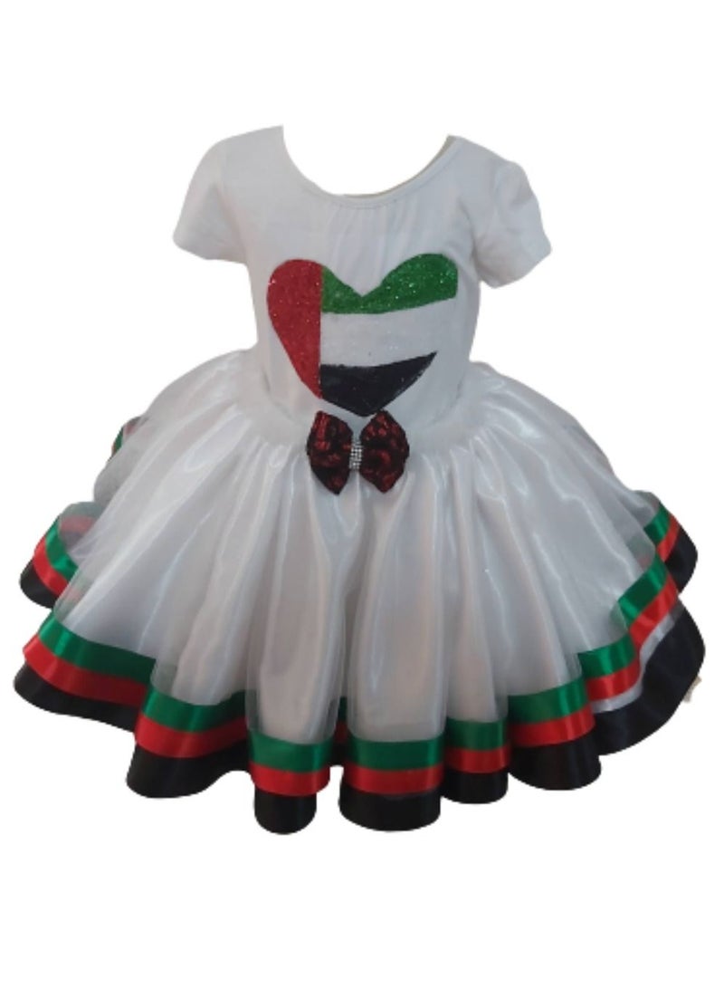 داديز أنجل تيشيرت يوم العلم الوطني لدولة الإمارات العربية المتحدة للبنات - Image 1