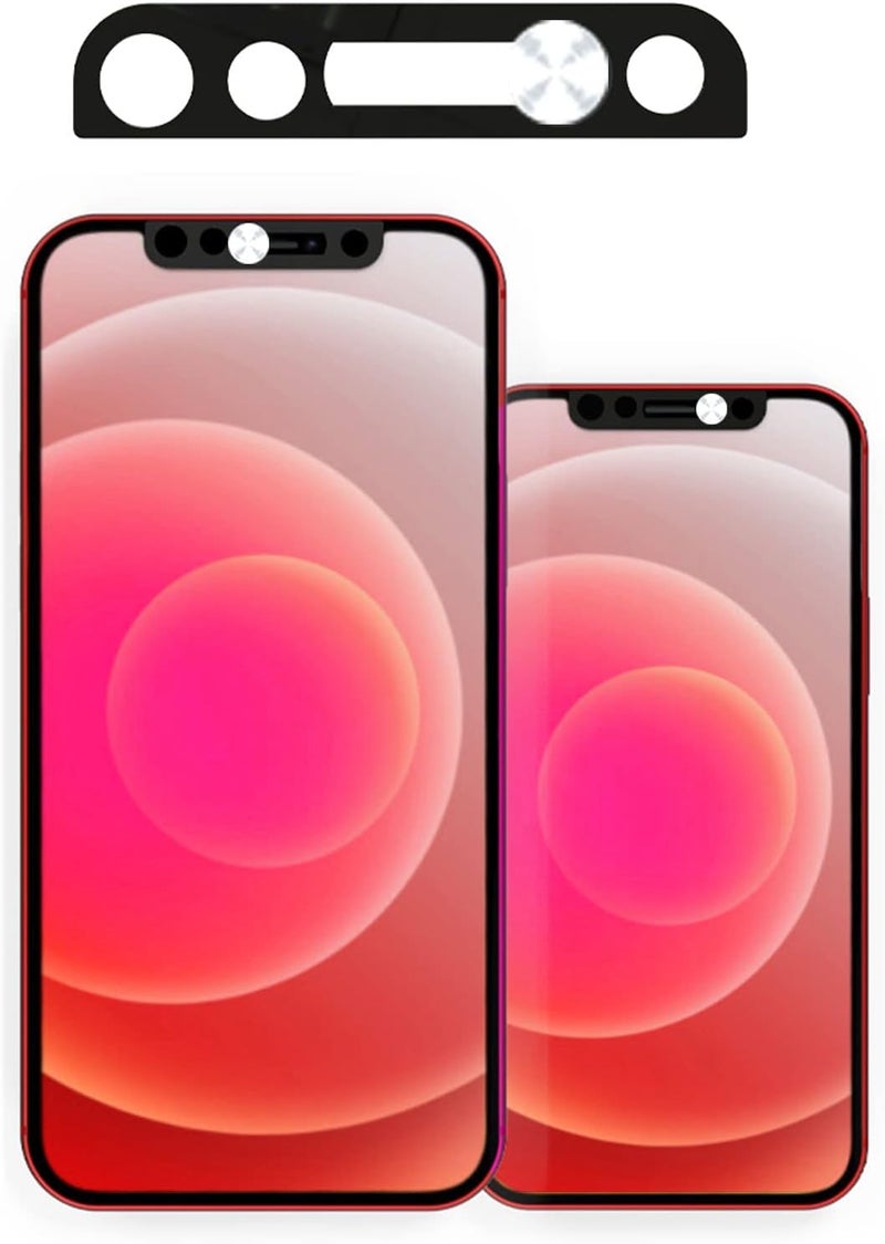 كاست ويف غطاء الكاميرا، غطاء ويب كام متوافق مع iPhone X/XS/XR/XS Max، لـ iPhone 11/11 Pro/11 Pro Max، لـ iPhone 12/12 Mini/12 Pro/12 Pro Max، يحمي الخصوصية والأمان، لا يؤثر على Face ID - قطعتان - Image 1