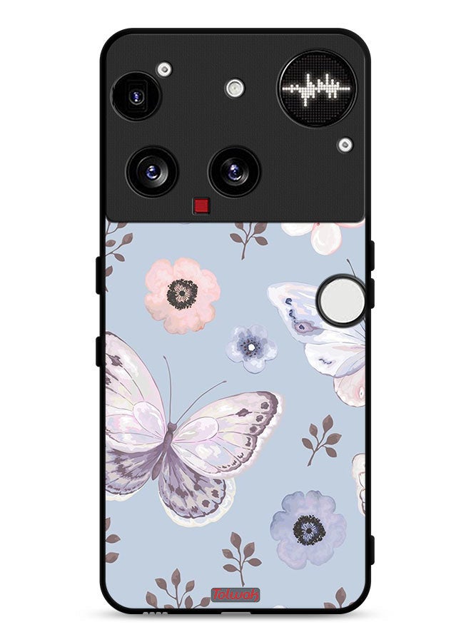 Tolwak Nothing Phone (3) Protective Case Cover Butterflies And Flowers - Image 1