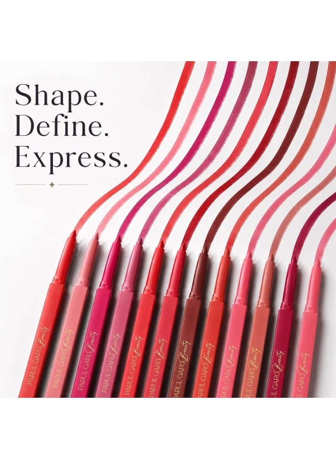 Parul Garg Beauty Deep Bolds Lip Liner - Pack of 4 | Soft Matte, Highly Pigmented, Long Lasting, Smooth Glide Lip Pencil for Indian Skin Tones - Image 4