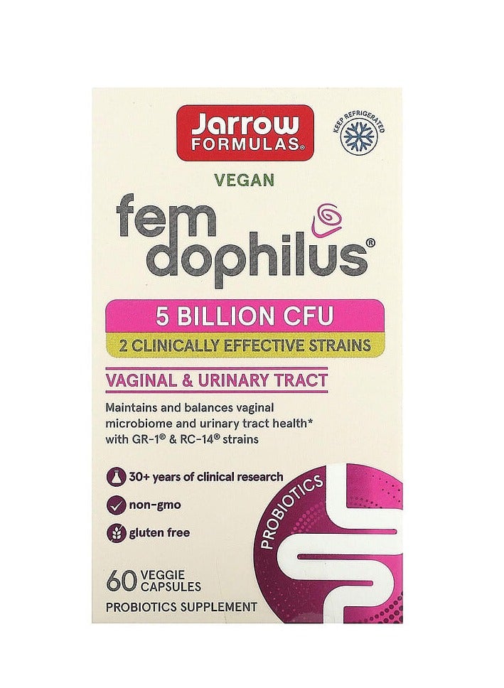 jarrow formulas Fem Dophilus, 5 Billion CFU, 60 Veggie Capsules