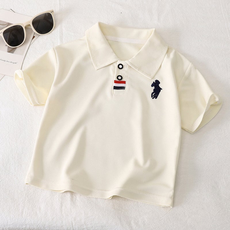 Boys' Polo Shirt Arrival Embroidered Baby Casual Lel Children'S Short Sleeve T-Shirt 2025 Summer Children'S Wear Batch - Image 4