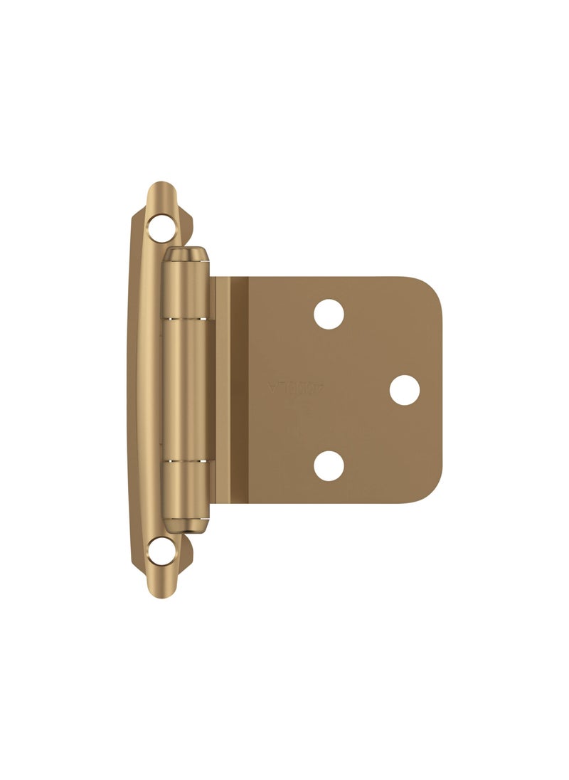 Amerock Amerock | Cabinet Hinge | Variable Overlay Hinge with Reverse Bevel | Polished Chrome | 2 Pack | Self-Closing Hinge | Face Mount Hinge | Cabinet Door Hinge  - Image 1