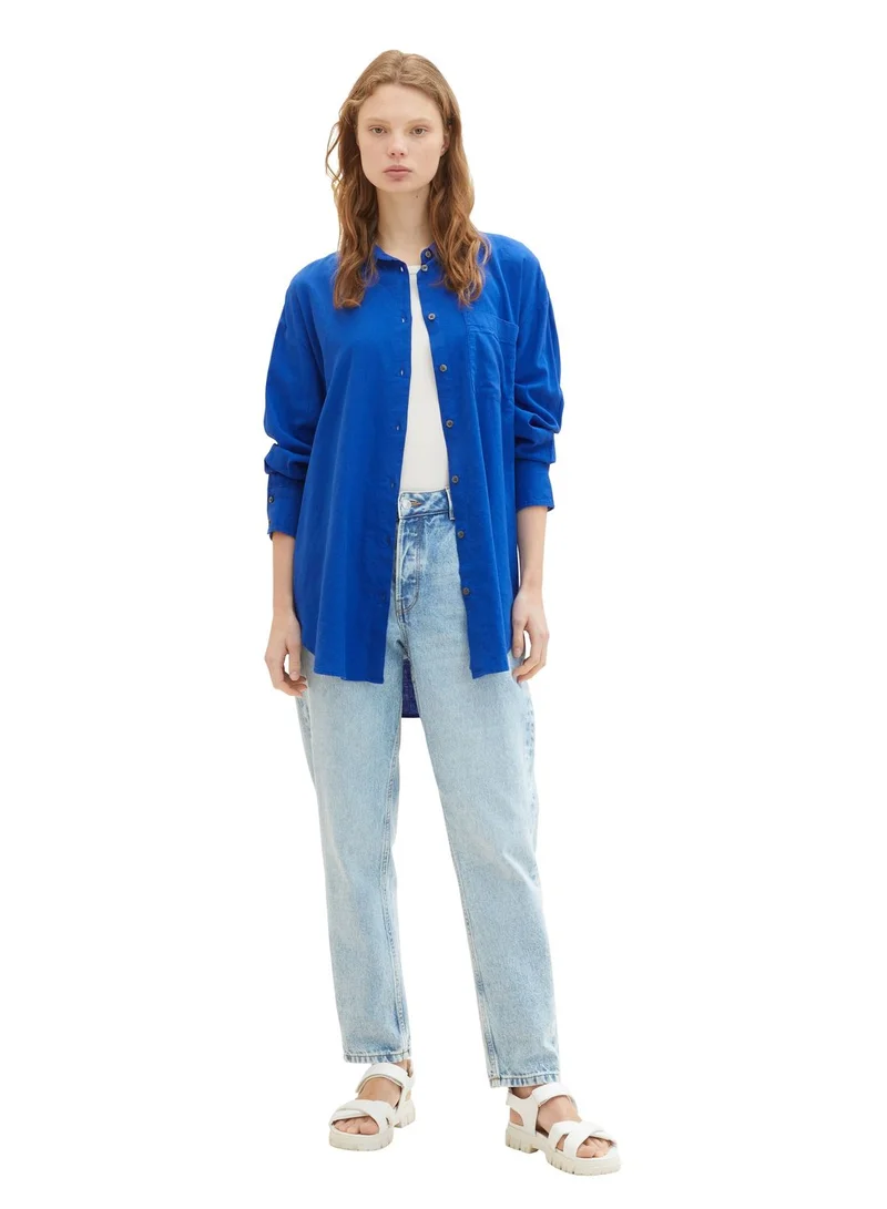 TOM TAILOR Pocket Detail Button Down Top