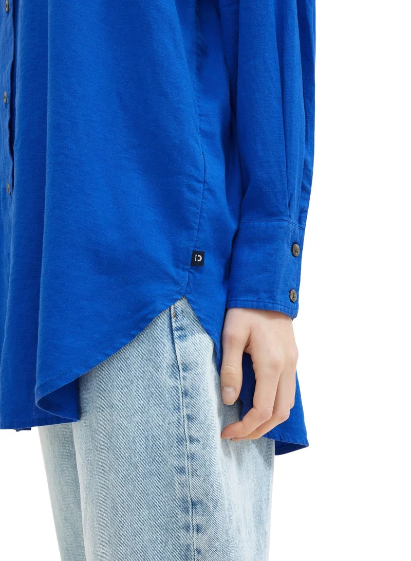 TOM TAILOR Pocket Detail Button Down Top