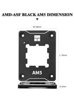 Realfrog ASF-Black AM5 CPU Holder, Corrective Anti-Bending Fixing Frame, AM5 Full-fit Fixed Non-Marking Mounter, AM5 Anti-Bending Contact Frame, CPU Cooler Standard  - Image 4