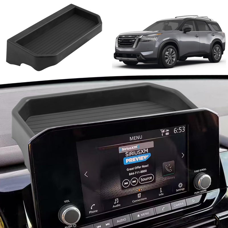 ECOZEN 2025 Pathfinder Dash Console Organizer Behind Screen Organizer Tray For 20222025 Nissan PathfinderSLPlatinum Accessories Dashboard Storage Behind 9Inch Screen Center Console Organizer - Image 3
