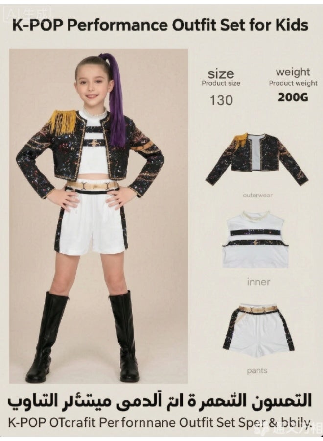 Kpop Cosplay Costume Rumi Zoey Mira Cosplay Girls Style Stage Performance Clothes Halloween - Image 1