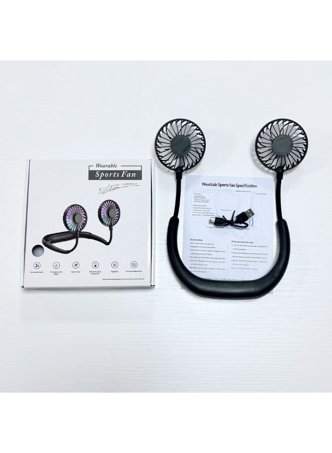 Nariele New USB Foldable Portable Hanging Neck Fan