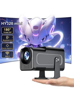 TIGER Mini Projector Full HD 720P Bluetooth Projector with 4K Support, Auto Focus & Auto Trapezoidal Correction – Perfect for Home Cinema, Outdoor Use & Compatible with TV Stick, X-Box, DVD, Laptop, Smartphone  - Image 1