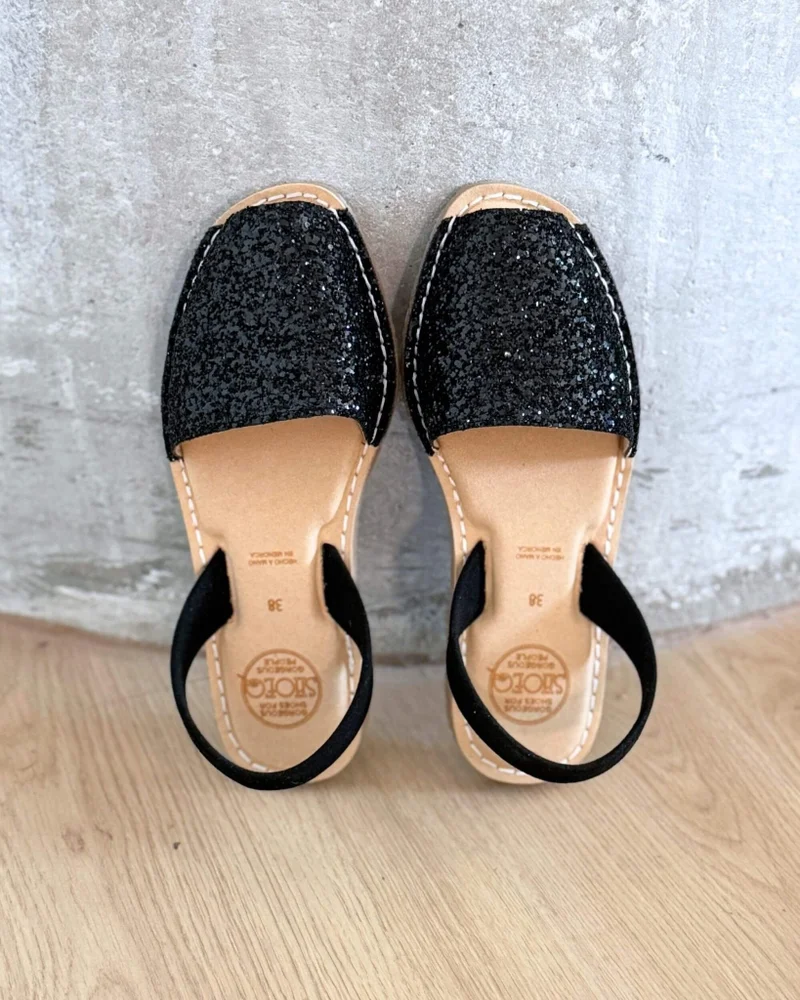 SHOEQ Midnight Glitter Luxe Avarca for Women | Best Price UAE