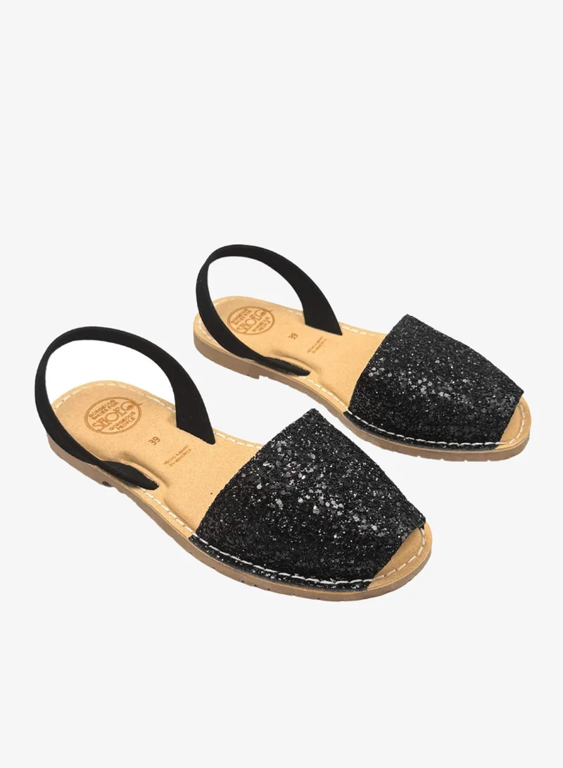 SHOEQ Midnight Glitter Luxe Avarca for Women | Best Price UAE