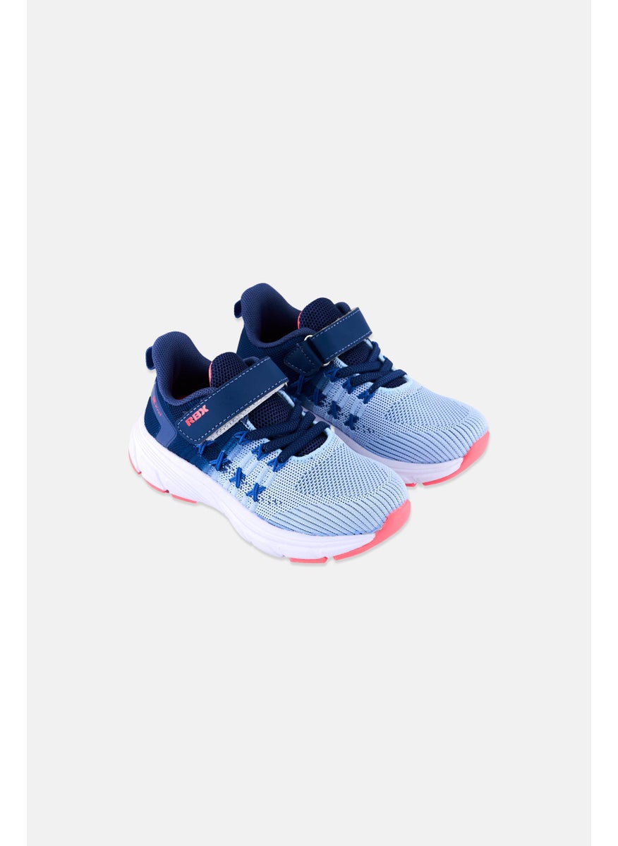RBX - Kids Girl Velcro Closure Outdoor Shoe, Blue Combo - Image 1
