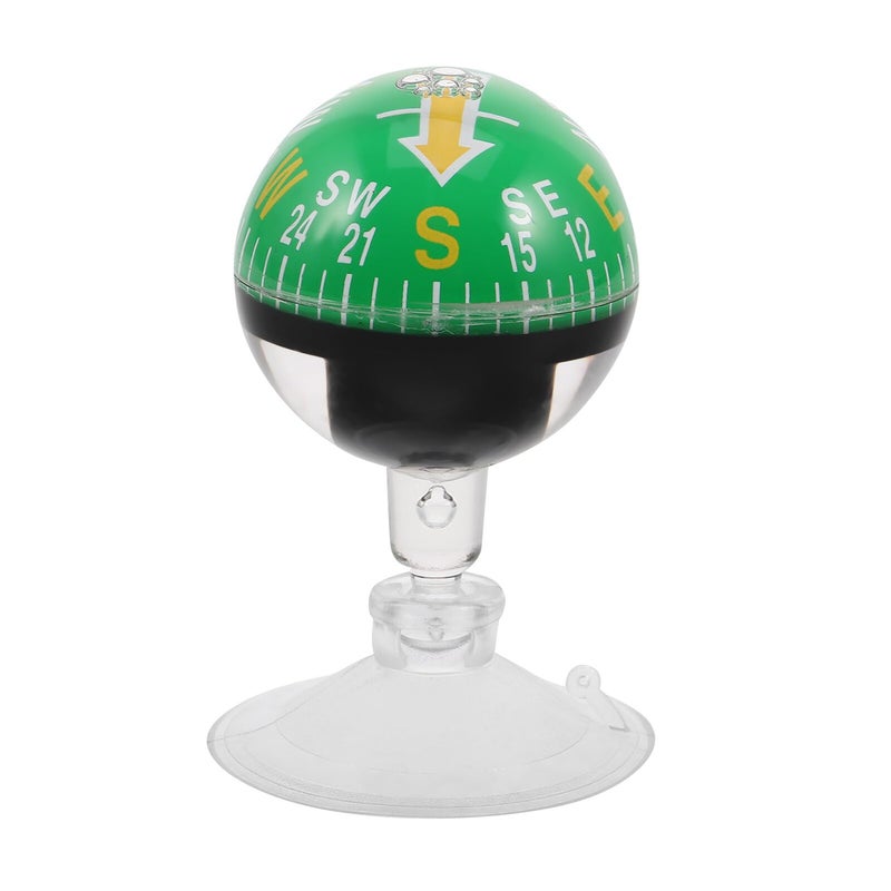 38mm Car Dashboard Compass Ball With Suction Cup Portable Vehicle Boat Navigation Outdoor Adventure Direction Guide - Image 2