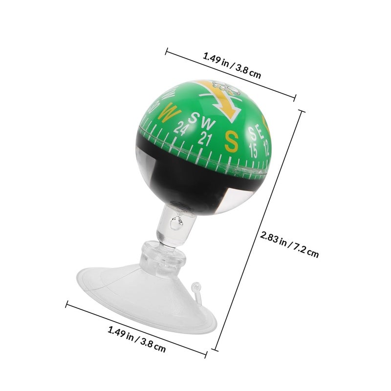 38mm Car Dashboard Compass Ball With Suction Cup Portable Vehicle Boat Navigation Outdoor Adventure Direction Guide - Image 3