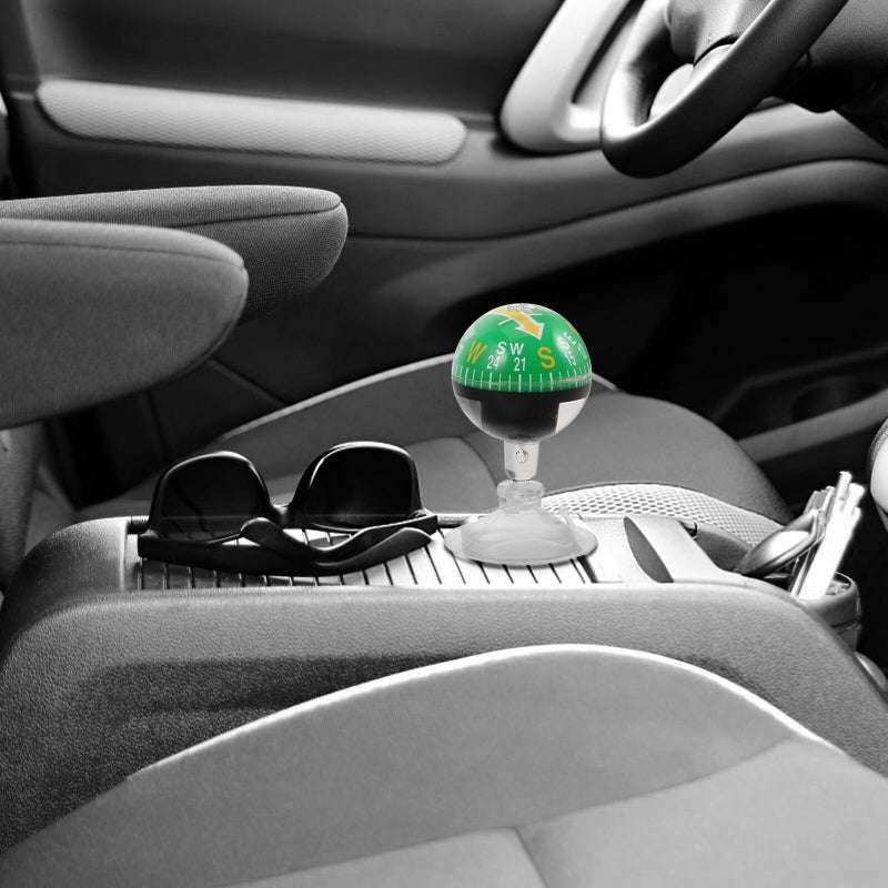 38mm Car Dashboard Compass Ball With Suction Cup Portable Vehicle Boat Navigation Outdoor Adventure Direction Guide - Image 5
