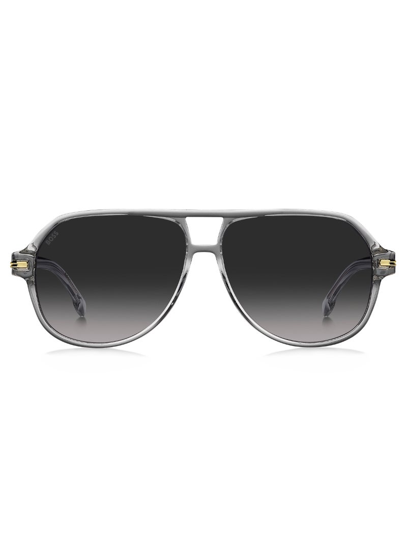 BOSS - Men's UV Protection Sunglasses Boss 1507/S Grey 49.5 - Lens Size: 59 Mm - Image 1