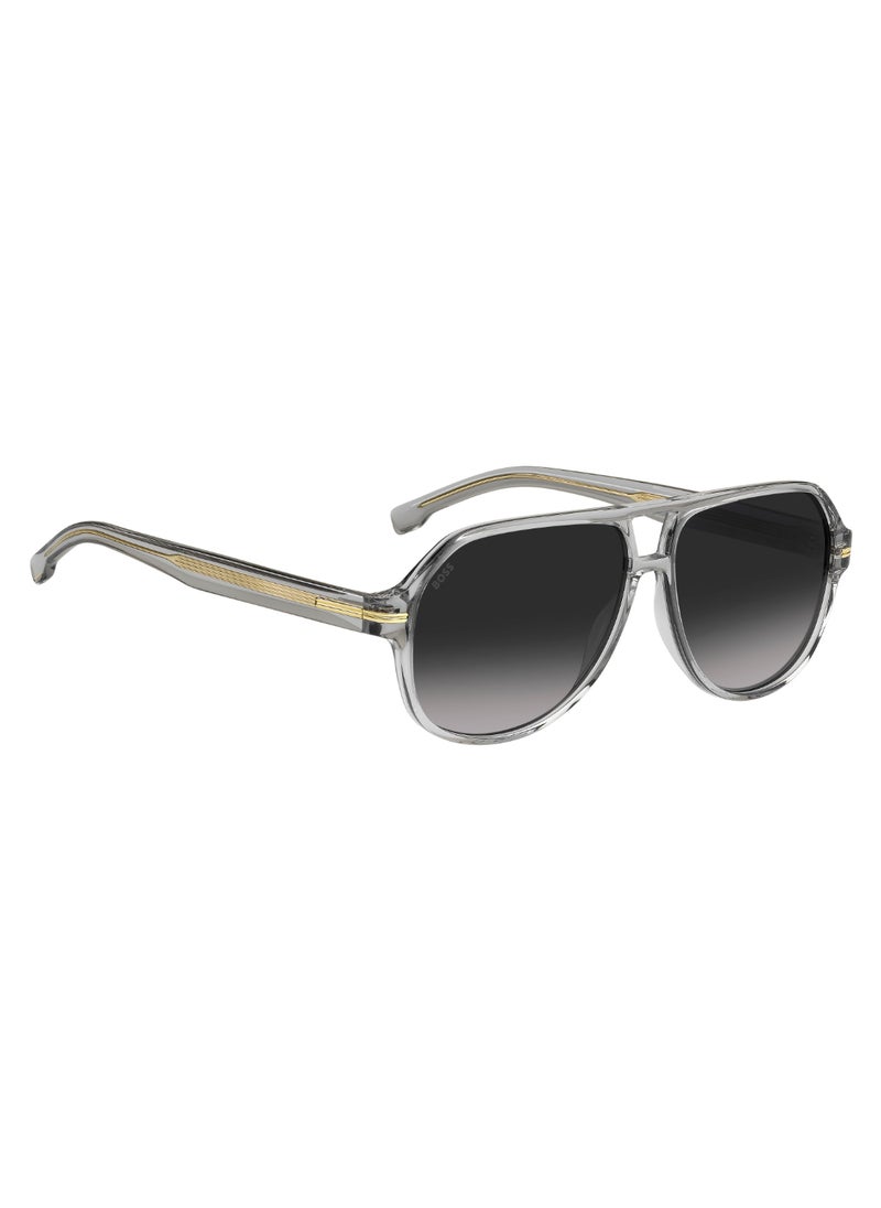 BOSS - Men's UV Protection Sunglasses Boss 1507/S Grey 49.5 - Lens Size: 59 Mm - Image 1