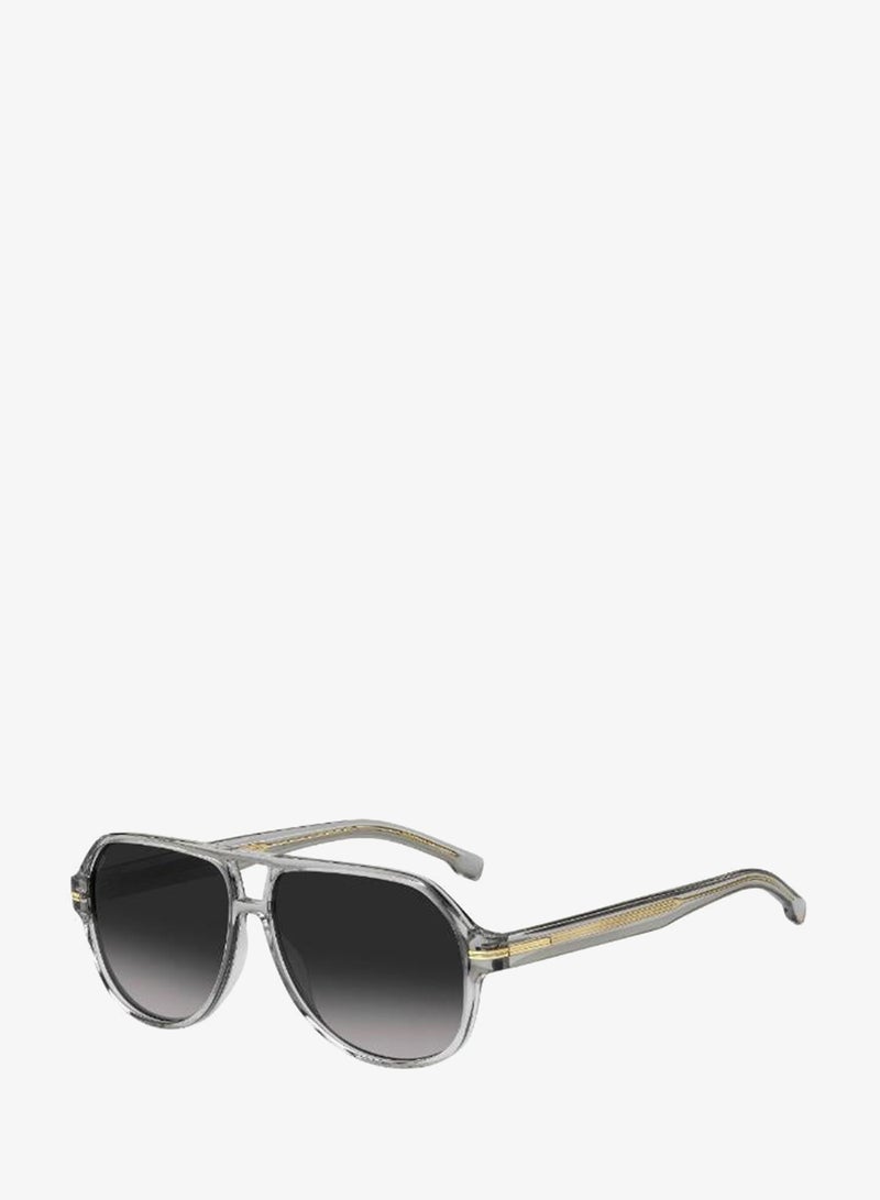 BOSS Men's UV Protection Sunglasses Boss 1507/S Grey 49.5 - Lens Size: 59 Mm - Image 1