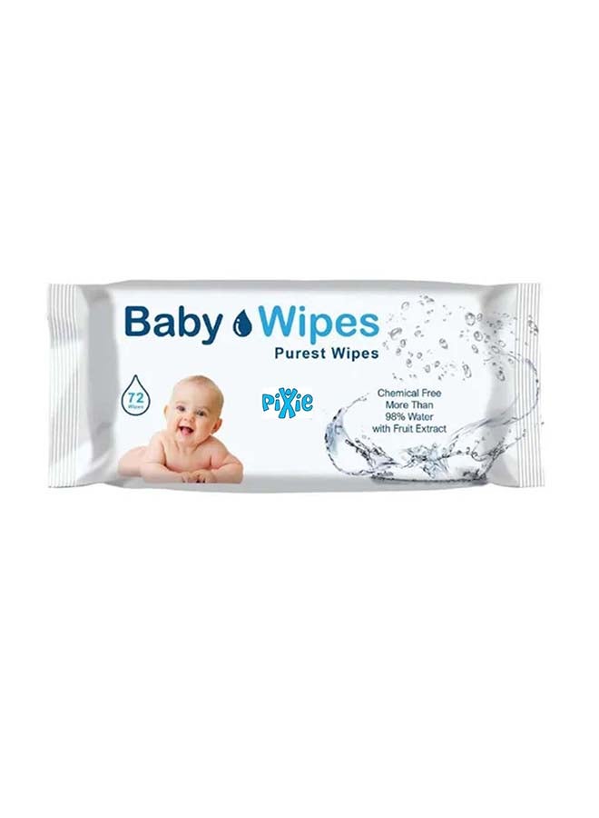 Pixie-Baby Wipes Purest Baby Wipes 72pcs - Image 1