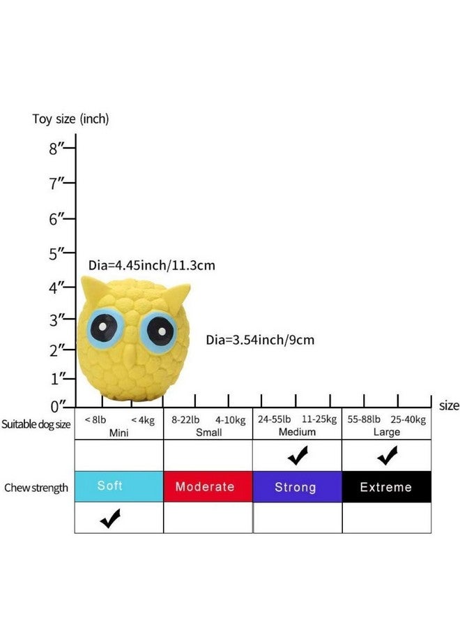 ألعاب الكلاب المطاطية من إي تويز التي تصدر صوت صرير لجميع أنواع الكلاب والقطط والجراء (لعبة البومة). - Image 4