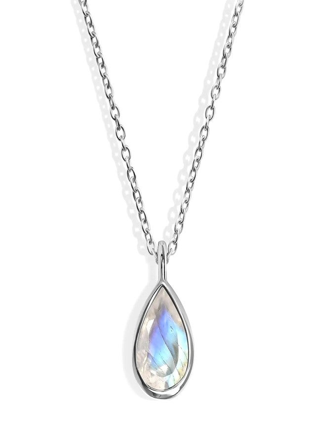 Moon Magic Authentic Moonstone Necklace for Women | Onyx, Labradorite, Black Obsidian Necklaces/Real 925 Sterling Silver |18k Rose and Yellow Gold Enchanted Crystal Necklace for Women/Genuine Jewelry - Image 1
