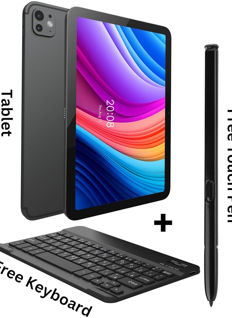 Oteeto - TAB 15 10.1 5G Android Tablet, Dual SIM, 8GB RAM 512GB ROM, 13MP Camera, 6000mAh Battery, Keyboard & Stylus Included – International Version (Blue) - Image 1