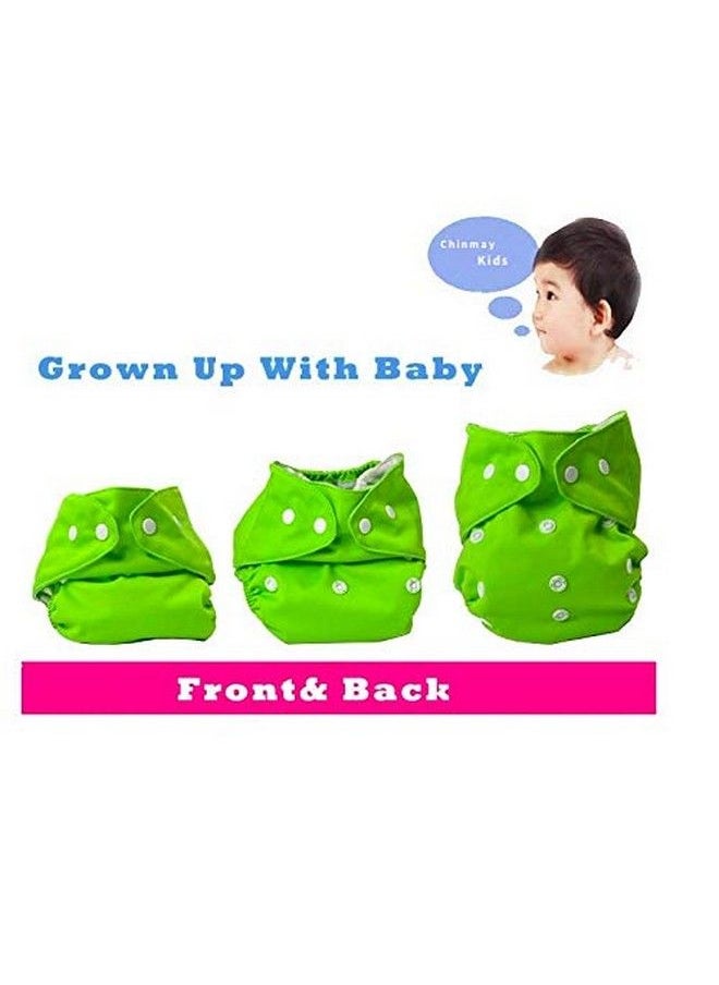 Chinmay Kids Reusable Cloth Diaper Nappies ;Nappy Pants; For Newborn Child Toddler Infant Combo Of 3 Piece (Assorted Colours) 02 Years (Insert Pad Not Included)Pack Of 3  - Image 4