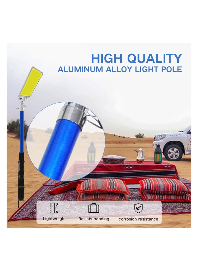 360 لايت مصباح التخييم بخطاف صيد مع ضوء LED للطوارئ، محمول بقدرة 800 واط، مقاوم للماء، مزود بجهاز تحكم عن بُعد، يعمل بتيار مستمر 12 فولت - Image 2