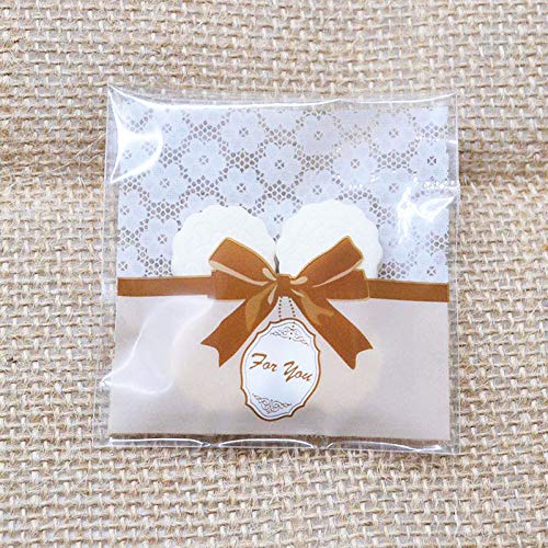Chocozone 100 Count Brown Emoji Goody Bags - Wedding & Birthday Party Favor Bags - Image 2