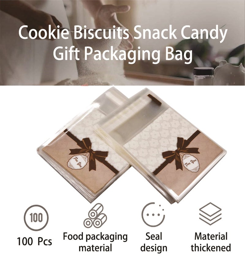 Chocozone 100 Count Brown Emoji Goody Bags - Wedding & Birthday Party Favor Bags - Image 3