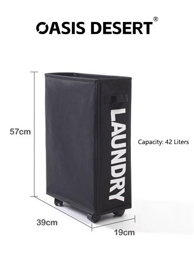 OASIS DESERT Fabric Storage Bucket, Dirty Clothes Basket, Dirty Clothes Storage Basket, Laundry Basket, Household Daily Use0000-- - Image 1