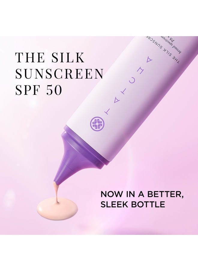 TATCHA The Silk Sunscreen | Broad Spectrum SPF 50 PA++++, Weightless, Hydrating Mineral Sunscreen, New & Improved Packaging, 50 ml - Image 5