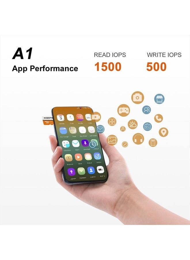 Kootion - 256GB Micro SD Card 256 gb U3 Ultra TF Card Micro SDXC Memory Card V30 A1 App Performance High Speed TF Card R Flash, U3, V30, A1, 256 GB - Image 1